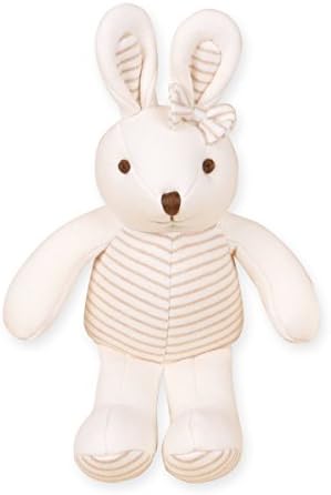 [Organicboom]Organic Cotton Baby Toya Rattle Doll_Girl, 9.4-Inches
