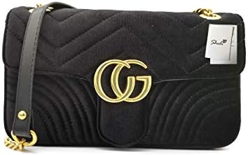 Crossbody Bags Quilted Purses and Handbags Shoulder Chain Bags for Women Purses Velvet