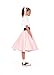 Hip Hop 50's Shop 1950s Girls Poodle Skirt Costume for Kids (Child Medium Light Pink)
