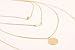 Leiothrix Ladies Fashion Layered Bar Necklaces Chain Pendant Jewelry for Women and Girls