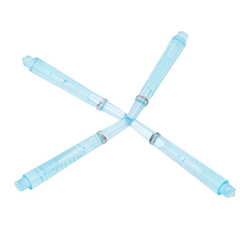 YouCY 12Pcs Plastic Darts Shaft Clear Plastic Dart Shaft Set Replacement Dart Stems Dart Accessories,Blue - Thumbnail 2