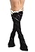Avidlove Women Socks Lace Trim Leg Warmers Button Boot Cuffs Toppers Black (FBA)