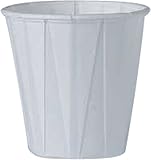 White Treated Paper Souffle Portion Cups - Oz cups- for Measuring, Medicine, Samples, Jello Shots Pack of 100 (3.5 oz)