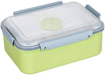 Lille 48 oz/6 cups Stackable Salad Lunch Box, Compartment Bento Box/Meal Prep Food Container | with Salad Dressing Container | BPA Free | Portion Control | Adults, Kids