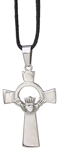 Stainless Steel Claddagh Necklace