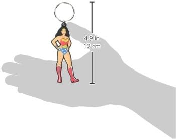 DC Comics Justice League Wonder Woman Soft Touch PVC Keyring, Multicolored - Image 3