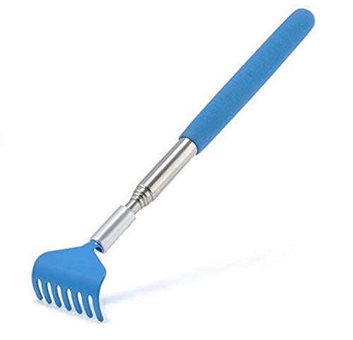Rag&Sak Rag & Sak® Claw Telescopic Back Scratcher Extendable Back Massager Tool (Blue)