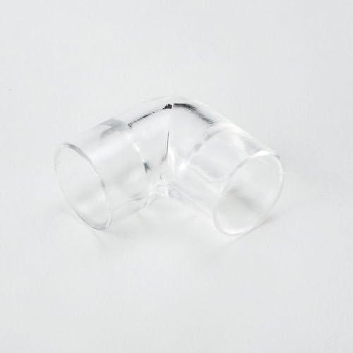 (4 Pack) Clear Elbow Female 90 Deg Fits 1/2 ID 5/8 OD Acrylic PolyCarbonate PVC Tube