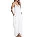 May&Maya Women's Low V-Neck and Low V-Back Maxi Dress