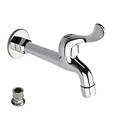 HARPOON Wall Mounted Balcony Mop Sink Faucet Brass