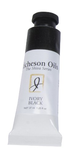 Jack Richeson 37-Ml Artist Oil Colors, Ivory Black