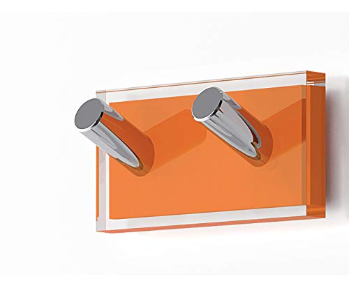 Gedy Rainbow Hanger, Thermoplastic Resins, Transparent, Orange, Double