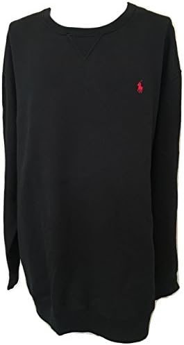 Polp Ralph Lauren Crew Neck Fleece Sweatshirt Polo Black 2lt