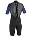 O'Neill Men's Reactor 2mm Back Zip Spring Wetsuit, Black/Pacific/Graphite, X-Large