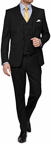 MDRN Uomo Mens Slim Fit 3 Piece Suit