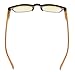 Reduce Eyestrain,Anti Blue Rays,Spring Hinge Bamboo Pattern Computer Reading Glasses