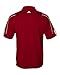 adidas Golf Men's Climalite 3-Stripes Cuff Polo Sport Shirt. A76 - X-Large - University Red/White