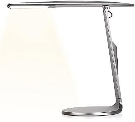 Rayhome Dimmable Nutural Light LED Desk Lamp 4W 16 Brightly Leds Eye-caring Table Reading Lamps, Office Lamp with USB Charging Port