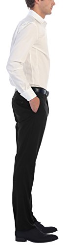Studio 10 Men’s Gioberti Slim Fit Dress Pants, Black, 29/32