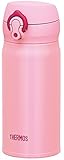 Thermos Water Bottle with Vacuum Insulation 0.35L JNL-352 [One-touch Open Type] (Coral pink)