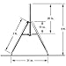 3 ft. Satellite Tripod Mount with 1.66