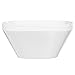 Quad 9-inch Classic White Plastic Bowls | set of 6