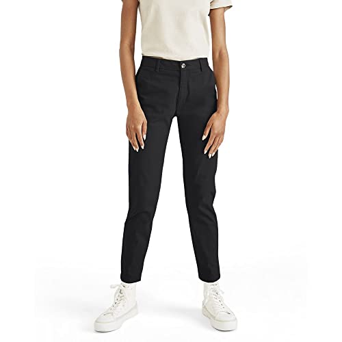 Dockers Women’s Skinny Fit Weekend Chino Pants, Beautiful Black, 33