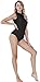 speerise Womens Mock Turtleneck Neck Open Back Sleeveless Leotard Top