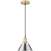 Brushed Bronze Pewter Pendant by Golden Lighting
