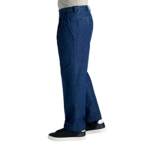 Haggar Men's Casual Classic Fit Denim Trouser Pant-Regular and Big