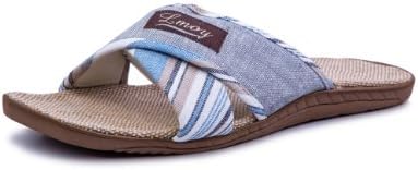 Lmoy Men's Jute Casual House Slipper