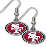 NFL Dangling Earrings - San Francisco 49ers Logo by Forever Collectibles