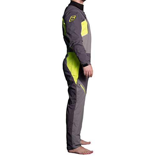 image for Level Six Trident 3.0 Ply SUP Drysuit, Large, Citron/Charcoal/Riversto