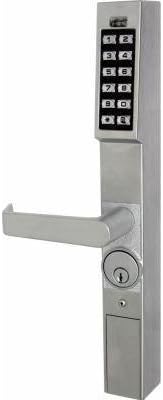 Alarm Lock Trilogy DL1300 Aluminum Narrow Stile Digital Keypad Lock w/ Audit Trail by Alarm Lock