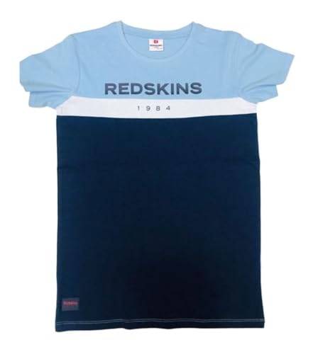 REDSKINS Junior Magliette T Shirts Polos Camicie e Canotte Sportivi Casua Maniche Corte Cotone Estate Ragazzo Ragazza Bambino Bambina Modello Rs231024 Cielo Taglia 8 Anni