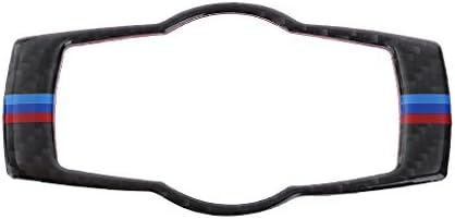 Xumeili Carbon Fiber Car Headlight Switch Button Frame Cover Trim For BMW 3 series E90