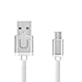 Micro USB Cable, Upow Micro USB 2.0 Charging Syncing Cable Android Devices-0.2M/7.9 inch (4 Pack) (White)