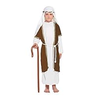 Henbrandt Shepherd BOY Brown Nativity Play Fancy Dress Costume Book Day 4-12 (Shepherd Brwon, Large (10-12 Years))