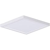 Maxim Lighting 57699WTWT Chip-18W 1 LED Square Flush Mount-8.5 Inches Wide by 0.75 inches high, Finish Color: White