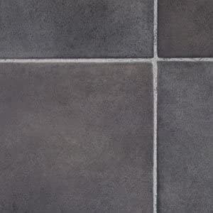 Black Slate Tile Effect Vinyl Flooring 2mx2m Kitchen Vinyl Floors
