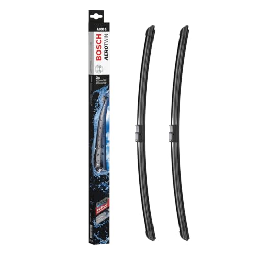 Bosch Aerotwin A 938 S Front-Scheibenwischer - Set mit 2 Ersatz-Scheibenwischern und vormontiertem Adapter - 2 Wischblätter, 600 mm und 600 mm