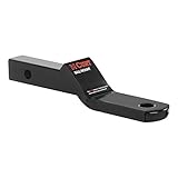 CURT 45503 Class 2 Trailer Hitch Ball Mount, Fits 1-1/4-Inch Receiver, 3,500 lbs. GTW, 3/4-Inch Ball Hole, 1-Inch Drop, 3/8-Inch Rise