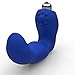 The Perfect Fit Vibrating Prostate Massager ( 5'', Blue) Men's Anal Sex Toy for P-Spot and Perineum Stimulation - Pure Silicone Anal Vibrator with Removable 1 Speed Bullet - For Maximum Pleasure