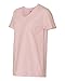 HN LAD COMFRT SOFT VEE NECK T (PALE PINK) (M)
