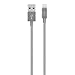 Belkin Metallic Lightning to USB Cable - MFi-Certified iPhone Charging Cable for iPhone Xs, XS Max, XR, X, 8/8 Plus and More (6-inches), Gray
