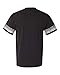Champion Men's Authentic Originals Tri-blend Short Sleeve Varsity Tee, Black Stripe, Medium