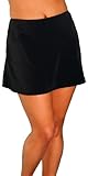 Aquabelle Women's Plus Size Lycra Aquabelle Black Skirt