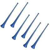 Vuvuzela - South African Style Collapsible Stadium Horn Blue (Pack of 6)
