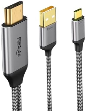Amazon.com: XREAL C-C Cable, 0.8m 2.6ft USB-C to USB-C Video