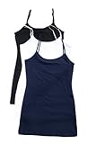 Zenana 3pk Long Tank Top Camisole W/adjustable Spaghetti Strap